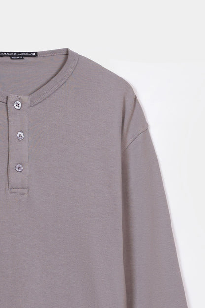 Basic Henley T-Shirt - Cougar Clothing