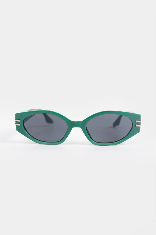Cat-Eye Sunglasses With Rivet Details - Cougar Clothing