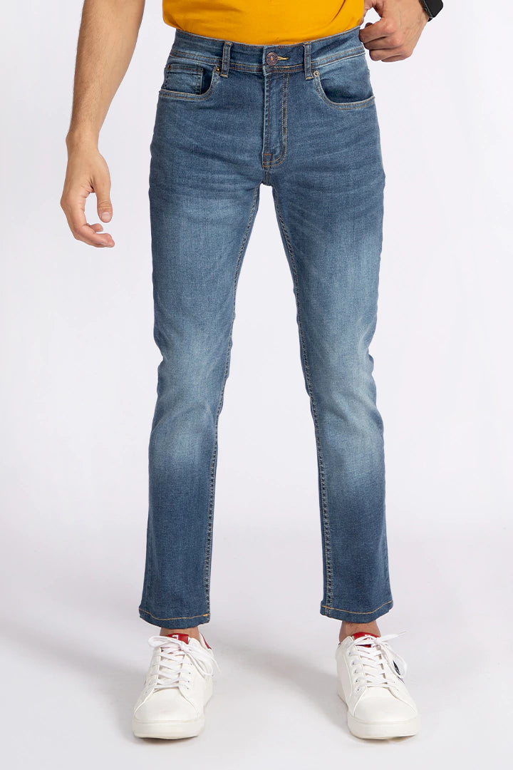Blue Faded Slim fit Jeans
