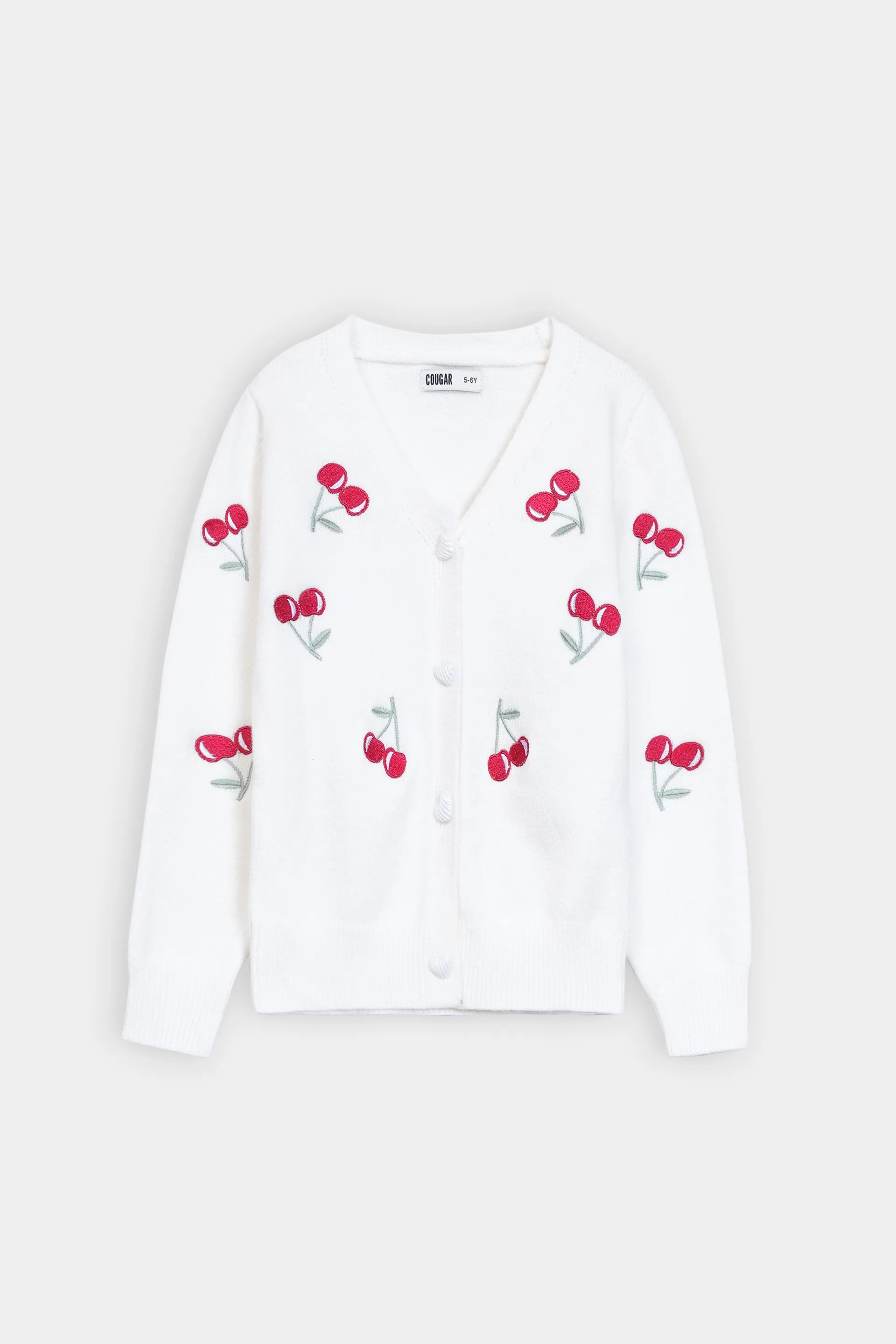 Cherry Pattern Cardigan - Cougar Clothing