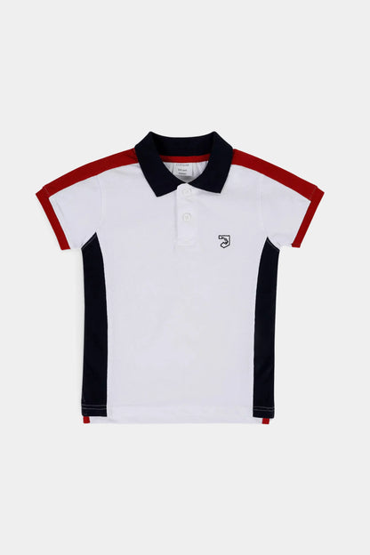 Contrast Paneled Polo - Cougar Clothing