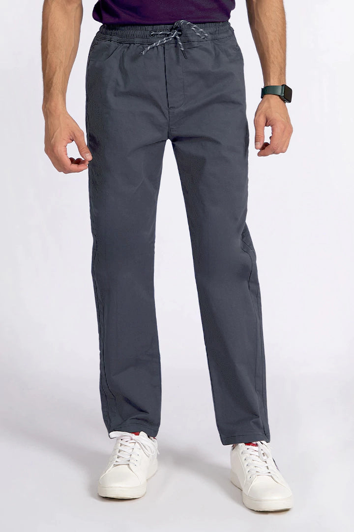 Grey Slim Fit Trousers