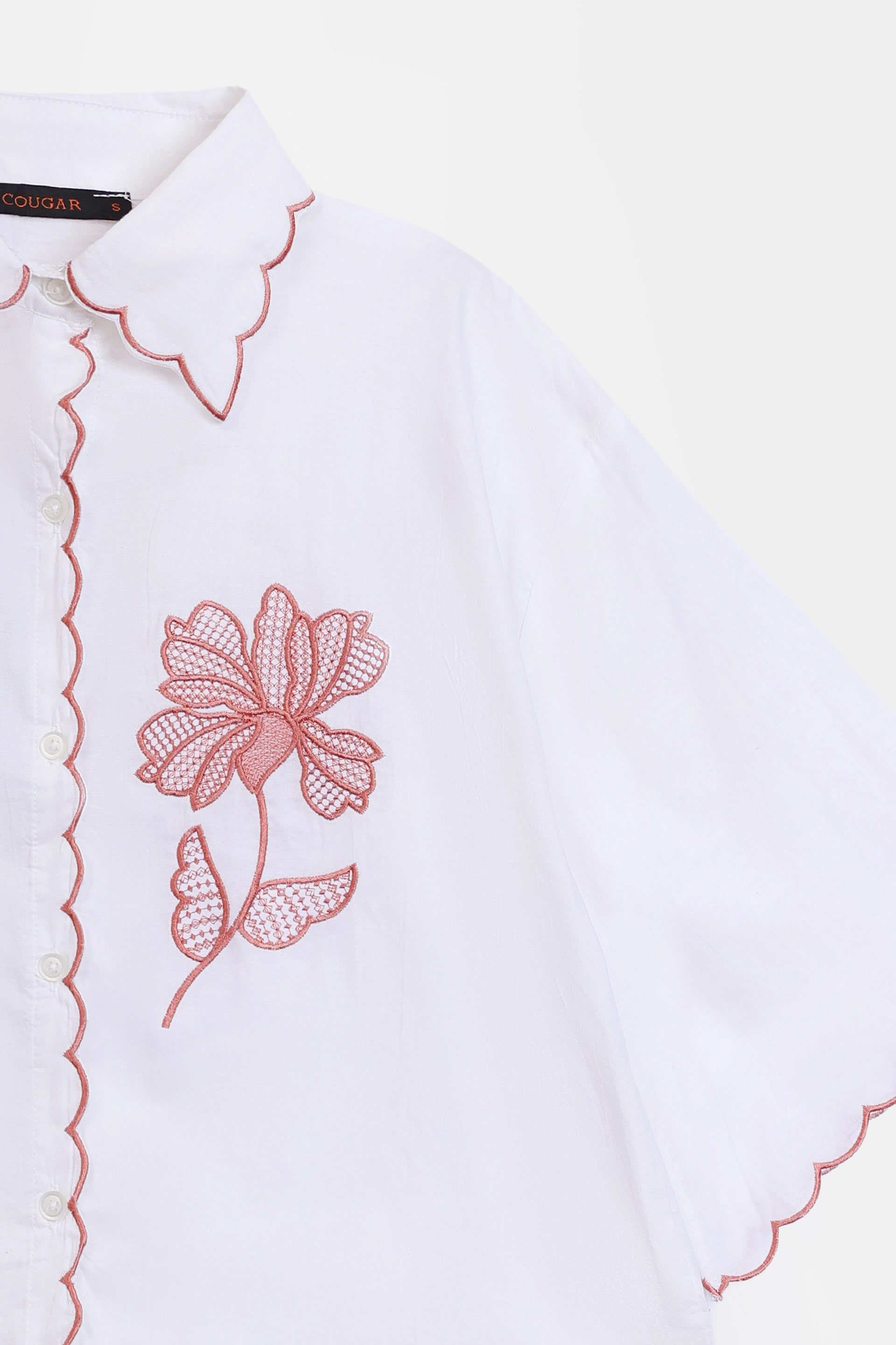 Embroidered Button-Down - Cougar Clothing