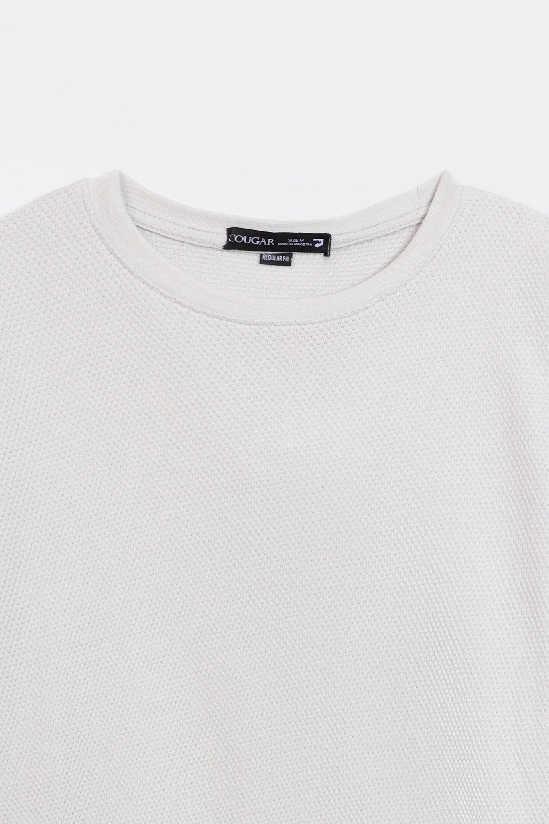 Waffle Knit Henley T-Shirt - Cougar Clothing