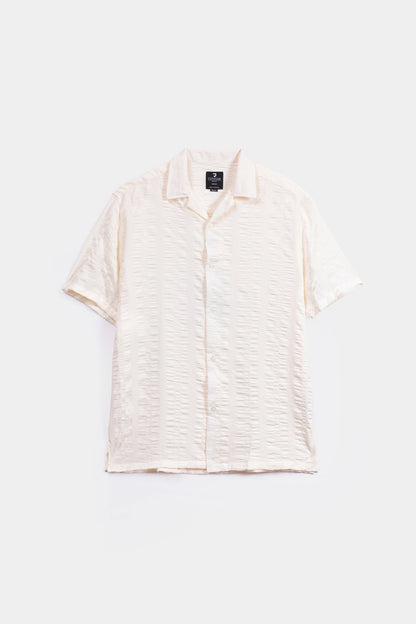 Relaxed Fit Seersucker Shirt - Cougar Clothing