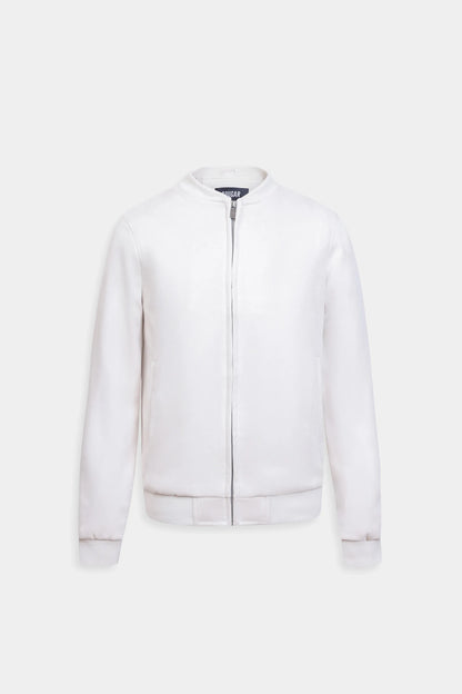 Faux Suede Bomber Jacket - Cougar Clothing