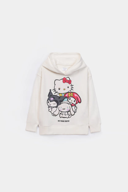 Kitty print Hoodie - Cougar Clothing