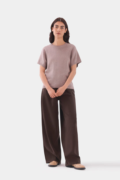 Raglan Sleeved Knitted Sweater