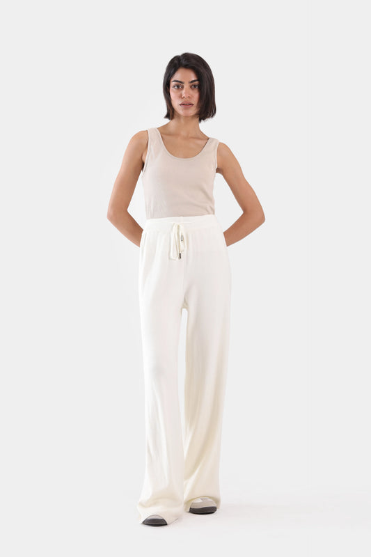 Drawcord Knitted Trousers