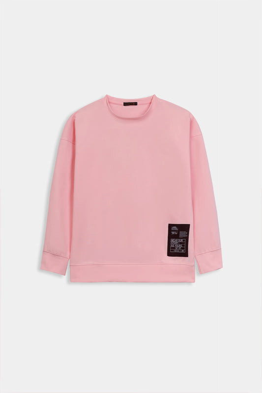 Oversized T-Shirt With Contrast Patch