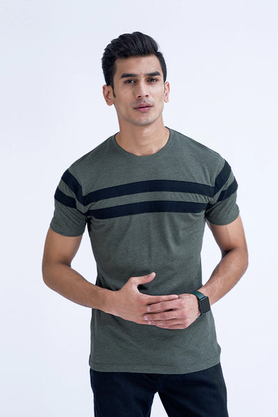 Green Cotton Blend T-Shirt