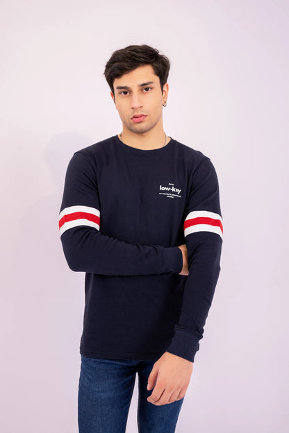 Sleeves Striped T-Shirt - Cougar Clothing