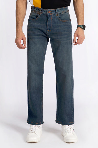 Blue Straight Fit Denim
