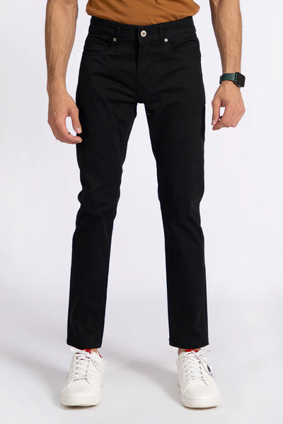 Black Five Pocket Slim Fit Pants