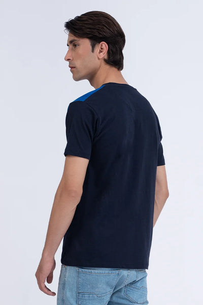Paneled Relaxed Fit T-Shirt
