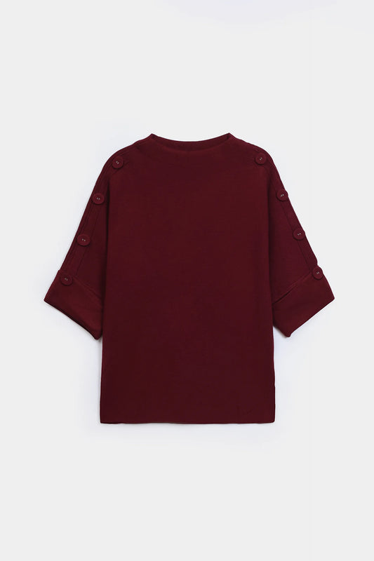 Button Detailed Sweater - Cougar Clothing