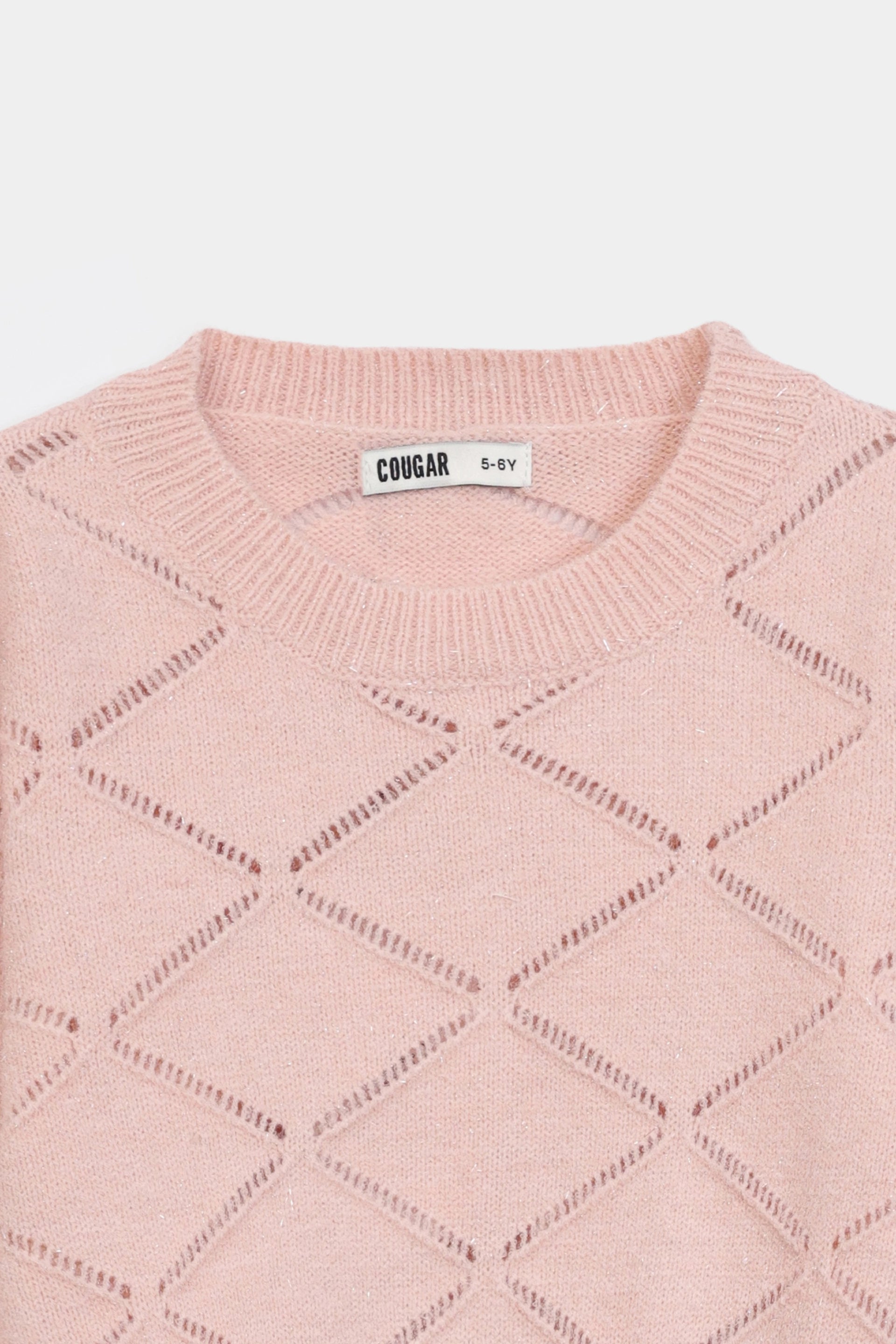 Diamond Knit Pattern Sweater - Cougar Clothing