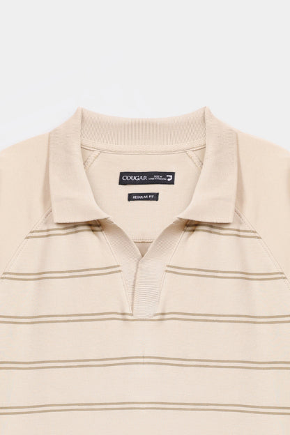 Raglan Striper Polo - Cougar Clothing