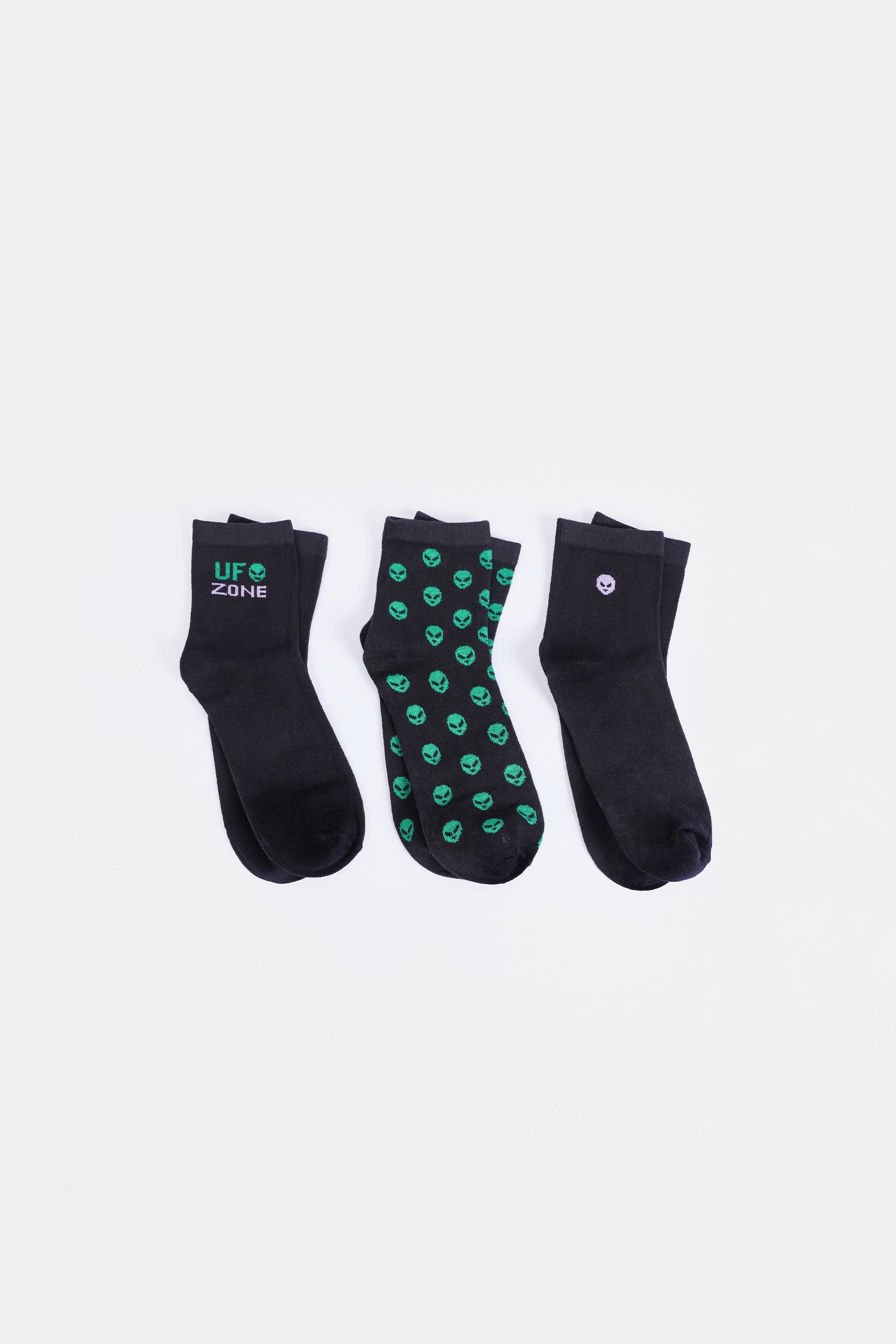 Pack of 3 Graphic Short-Crew Socks - Cougar Clothing