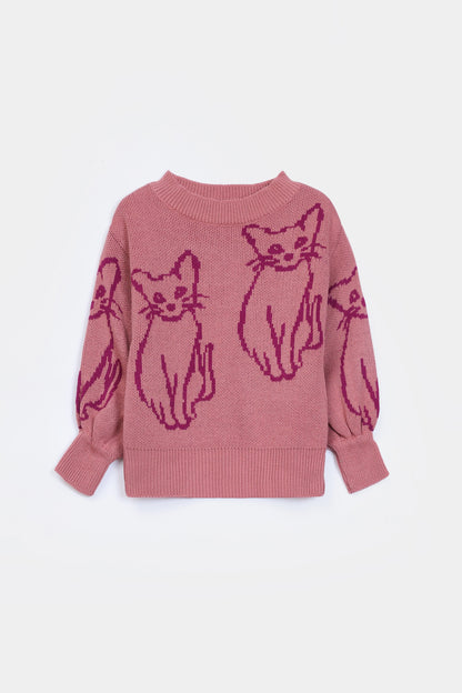 Jacquard Knit Sweater - Cougar Clothing