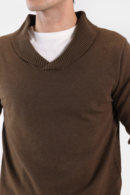 Shawl Collar Sweater - Cougar Clothing