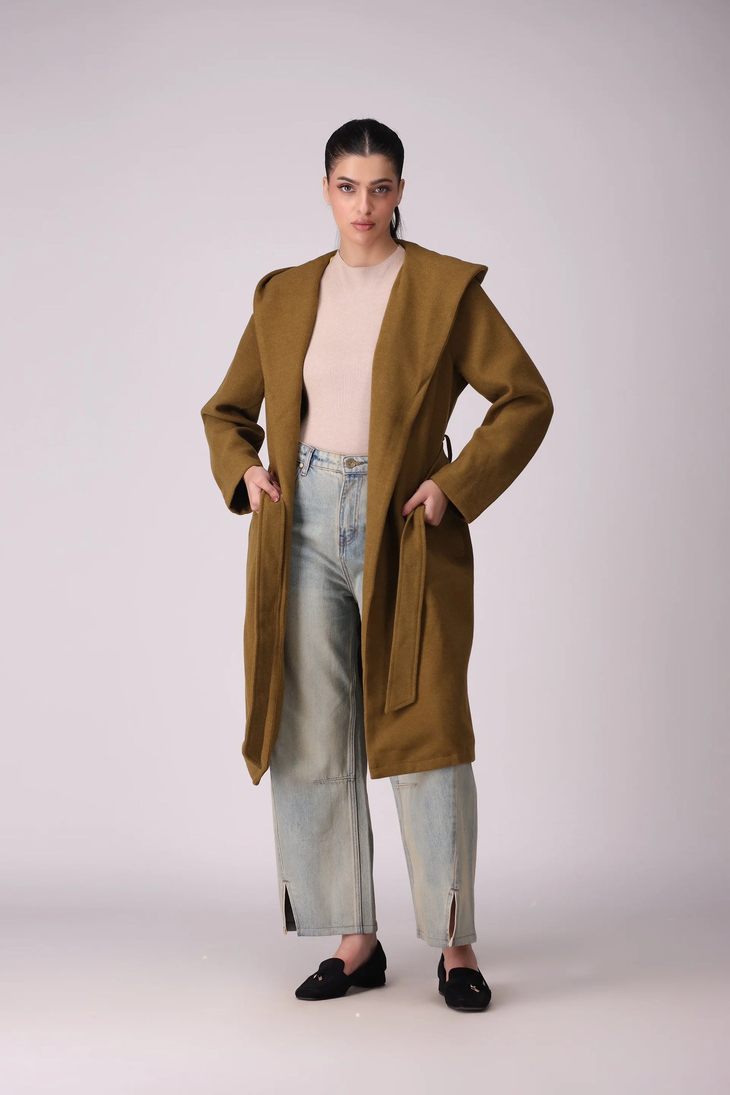 Mélange Hooded Coat - Cougar Clothing