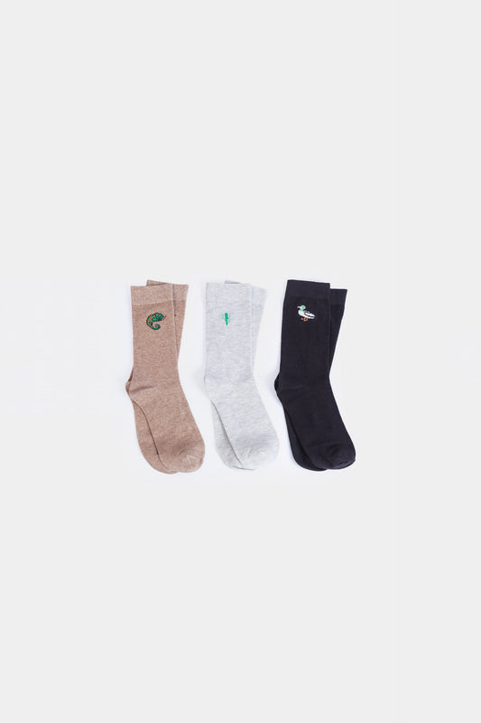Pack of 3 Crew Socks - Cougar Clothing