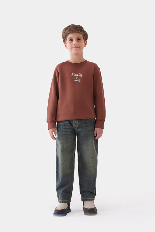 Slogan Print Sweatshirt