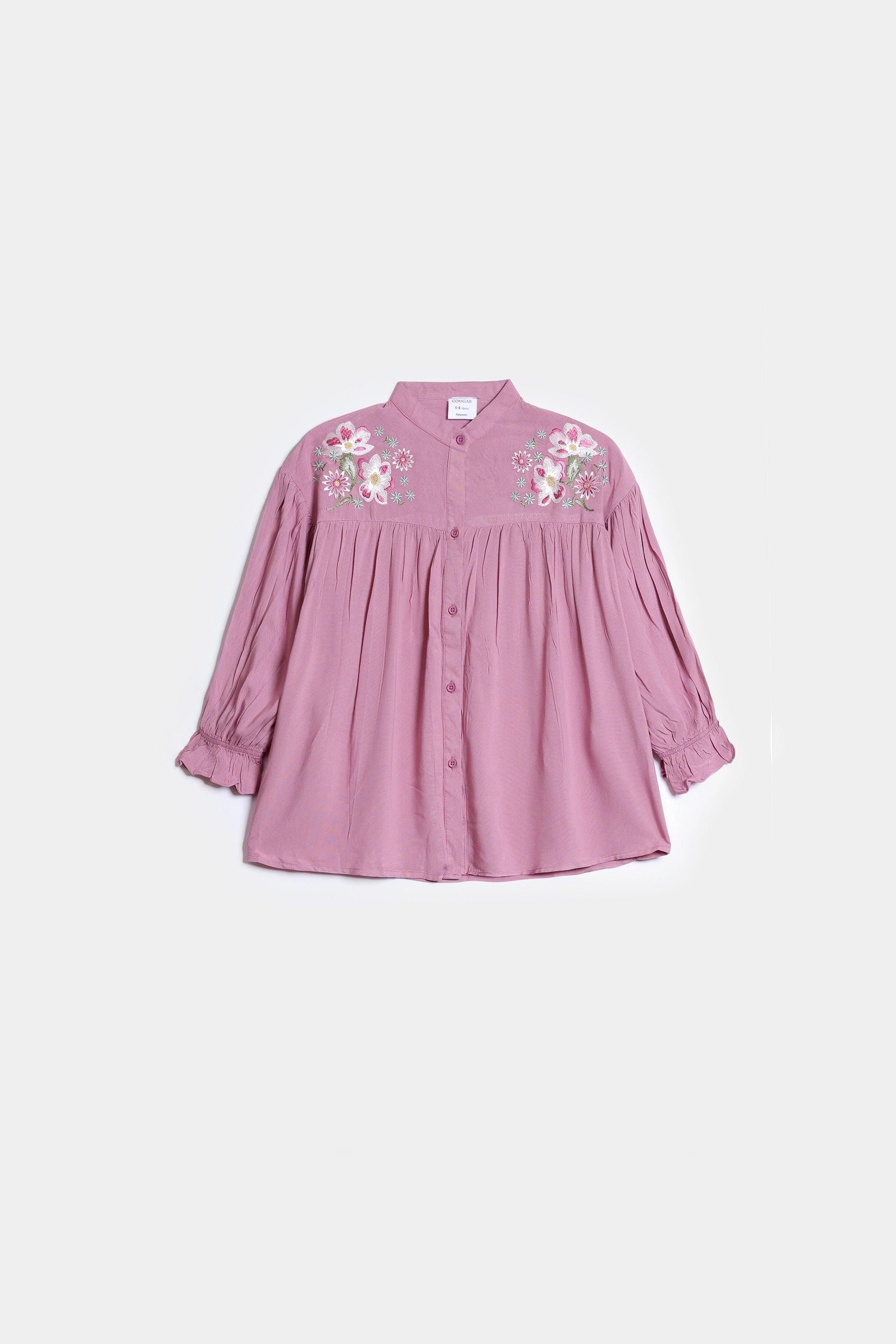 Embroidered Button Down - Cougar Clothing