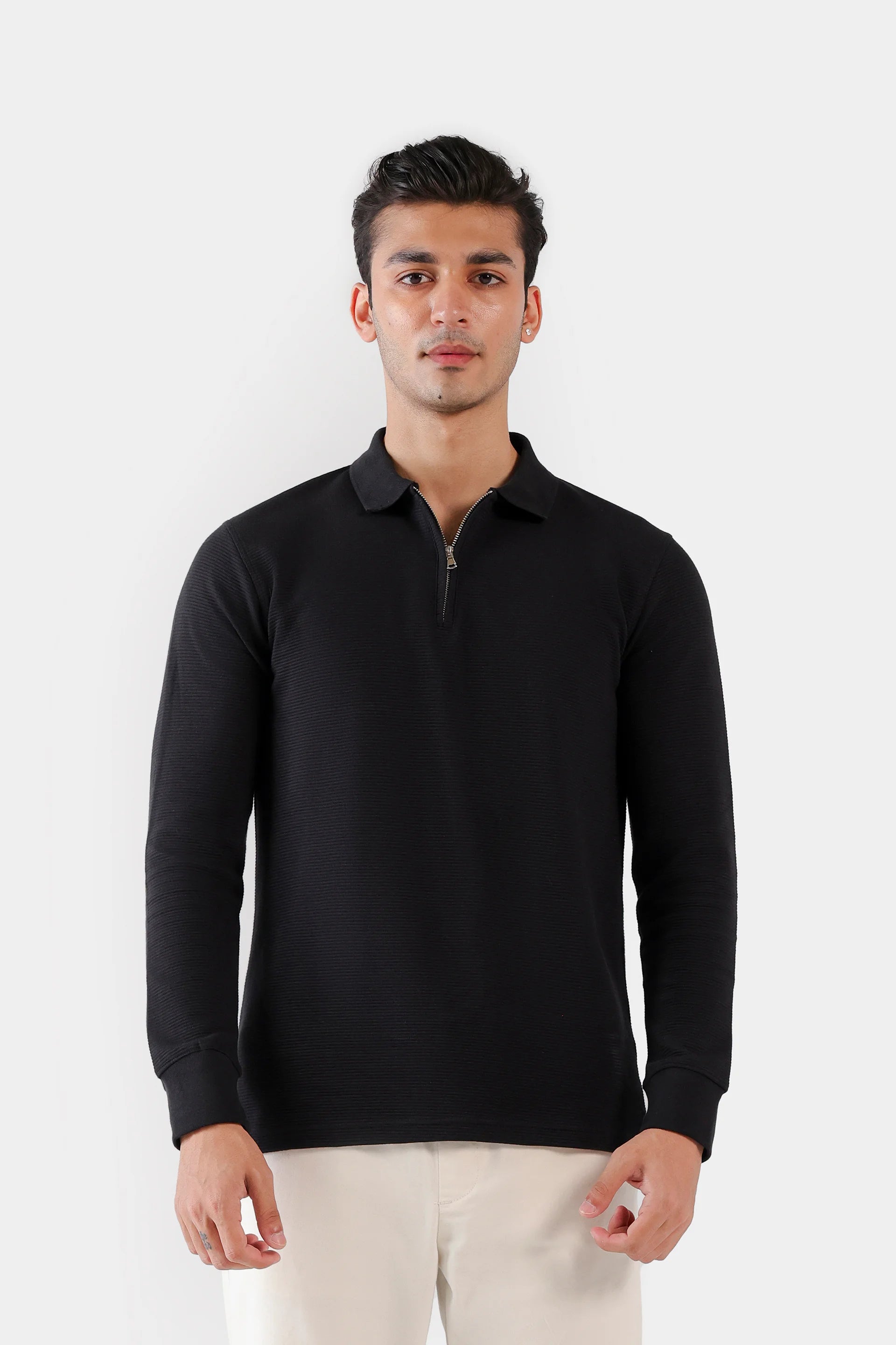 Quarter Zip Ottoman Polo - Cougar Clothing