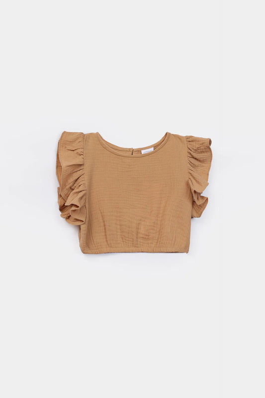 Double Muslin Frilled Blouse - Cougar Clothing