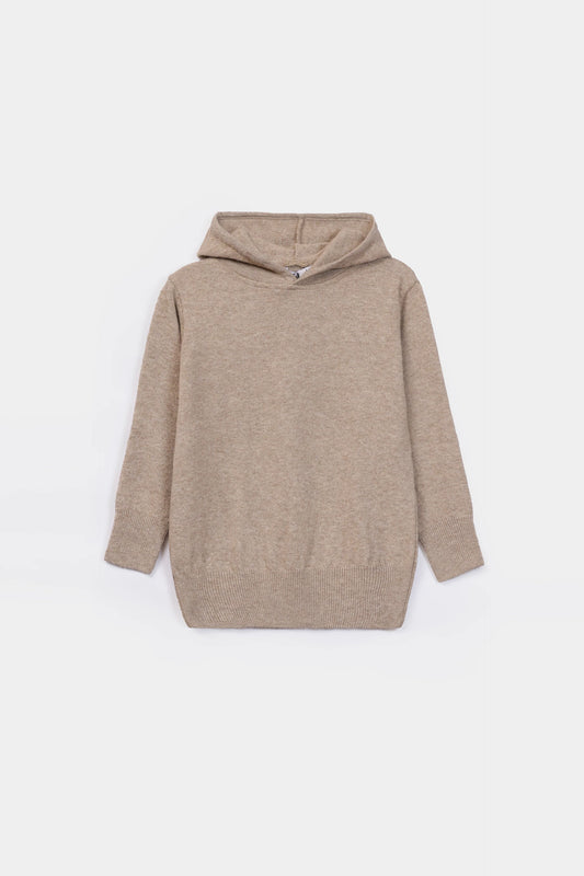 Wool Blend Hooded Sweater