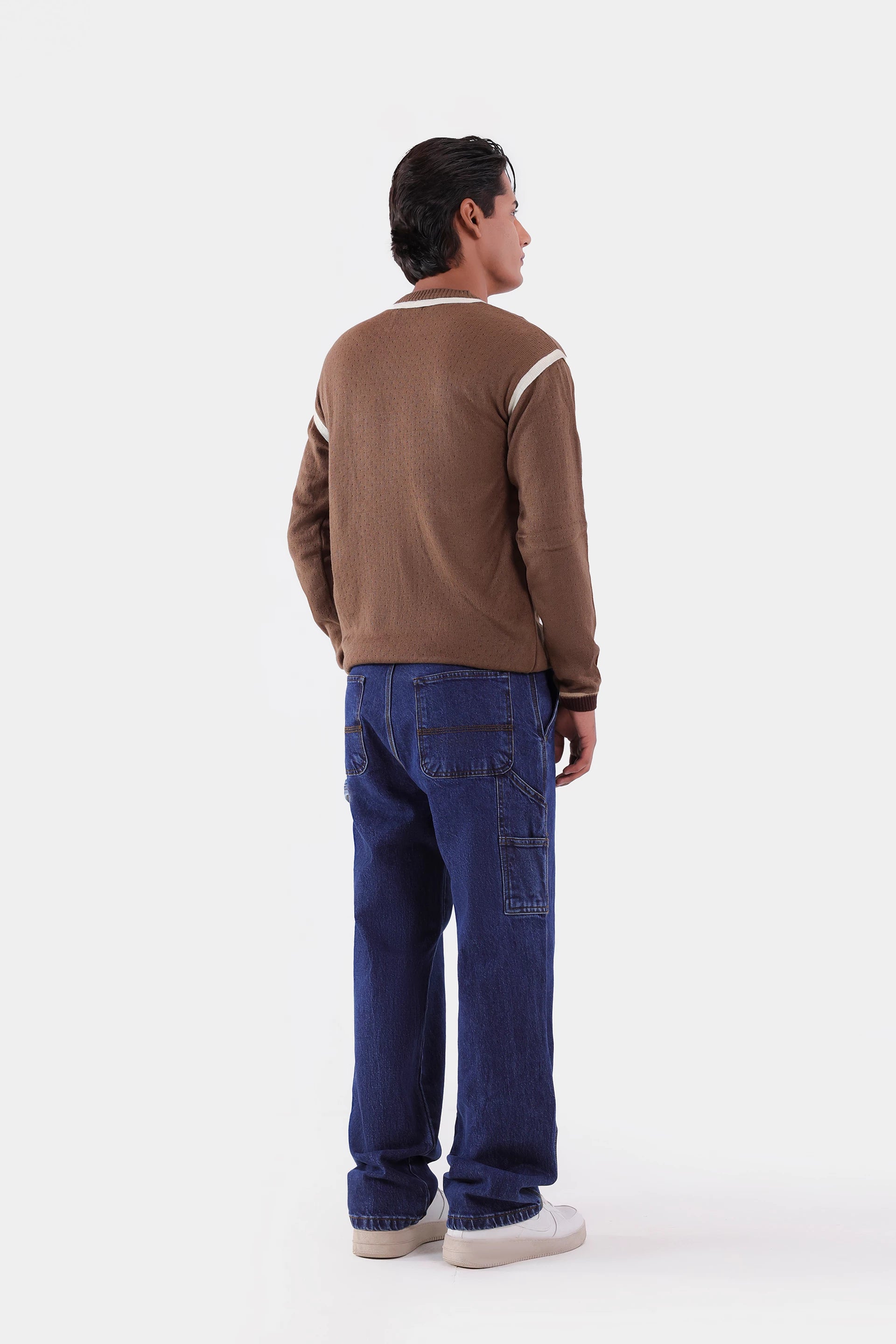 Contrast Stripe Sweater - Cougar Clothing