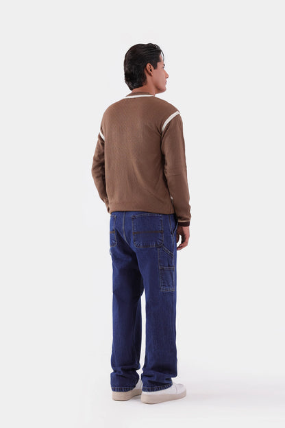 Contrast Stripe Sweater - Cougar Clothing