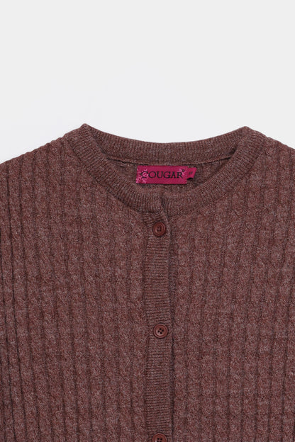 Cable Knit Short Sleeved Cardigan