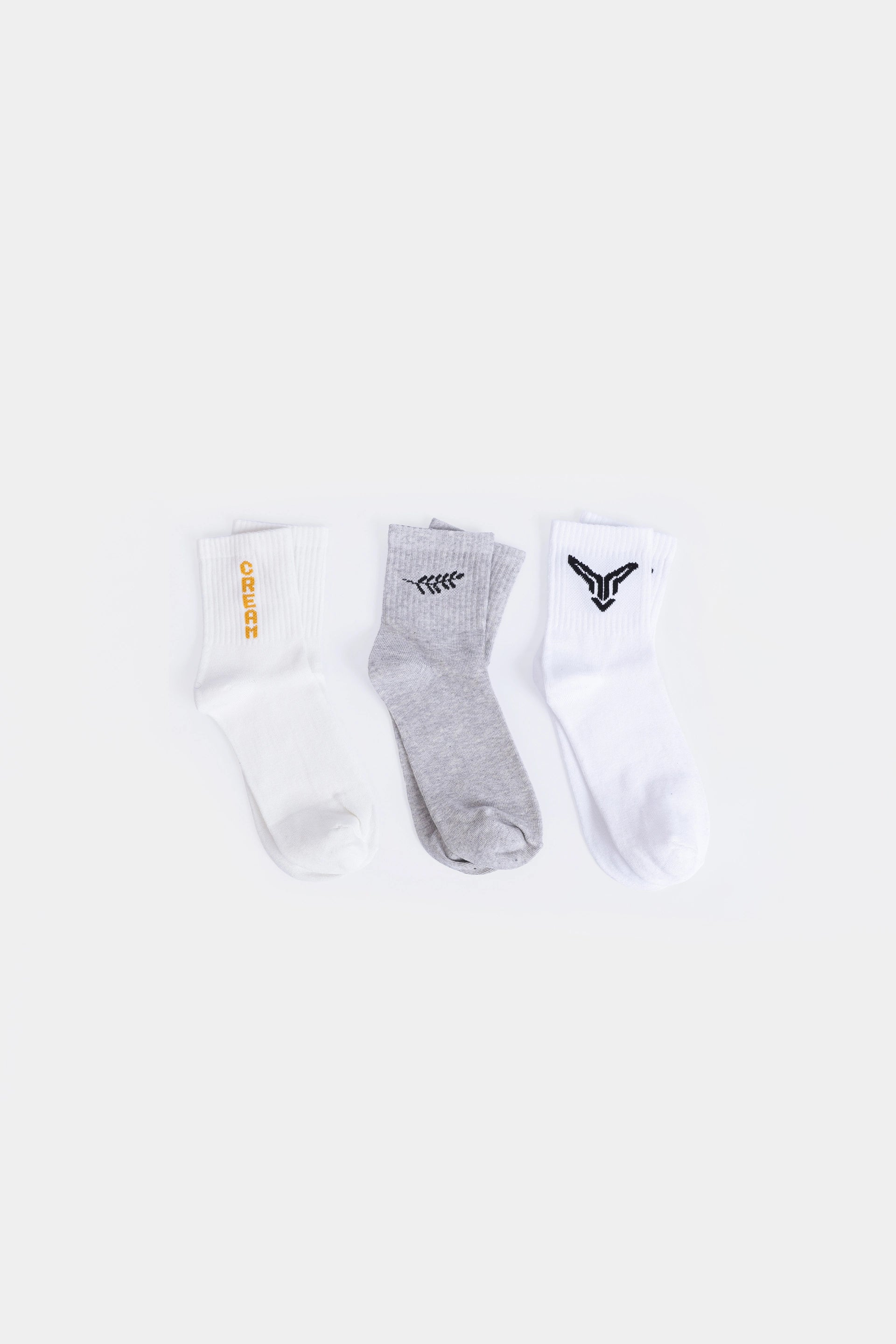 Pack of 3 Graphic Short-Crew Socks - Cougar Clothing