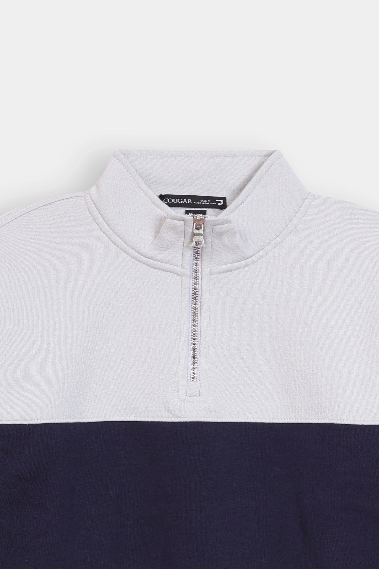 Color Block Quarter-Zip Sweatshirt