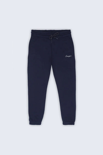 Navy Slim Fit Knitted Jogger Pants