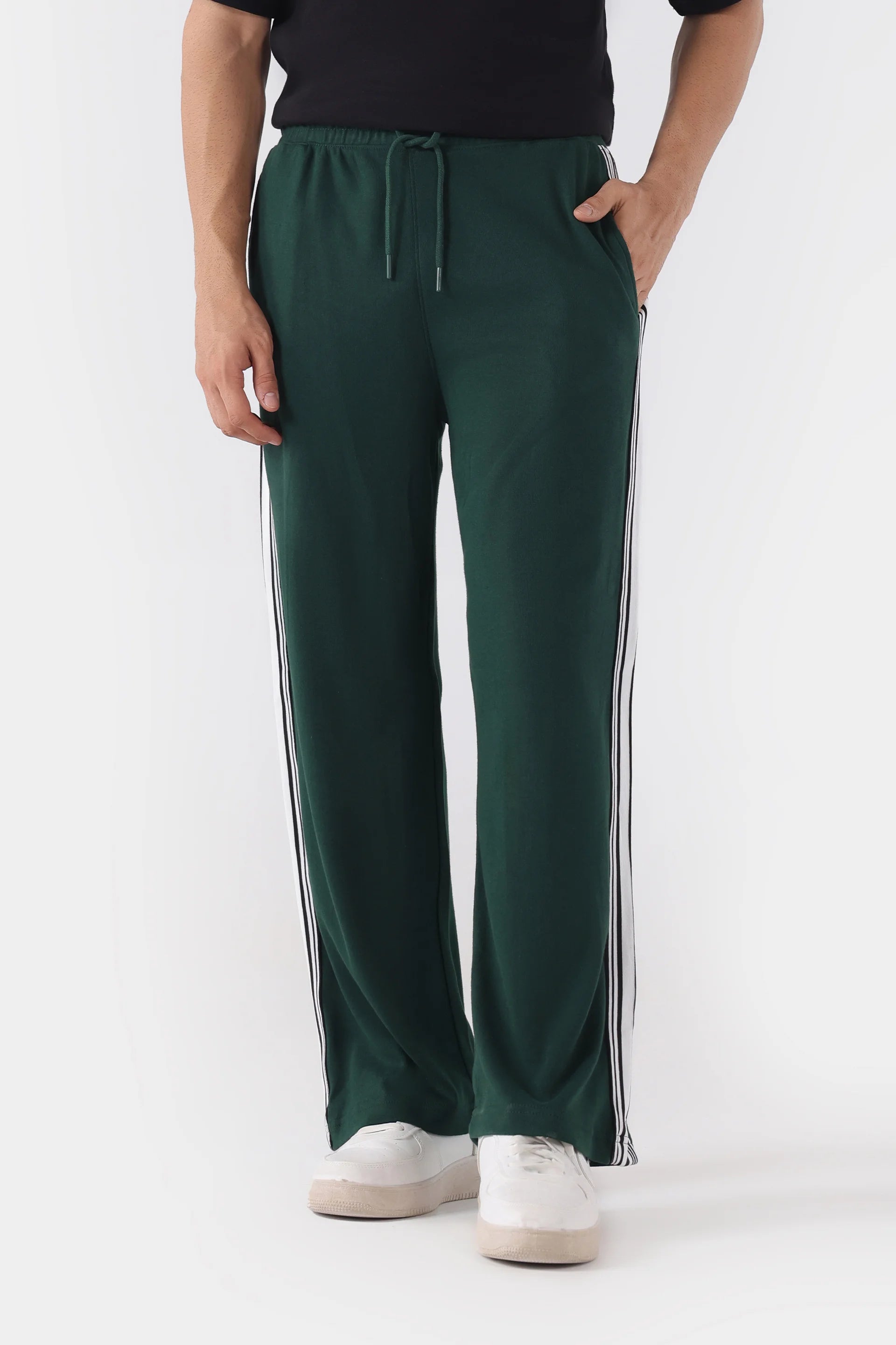 Straight Side Striped Trousers - Cougar Clothing