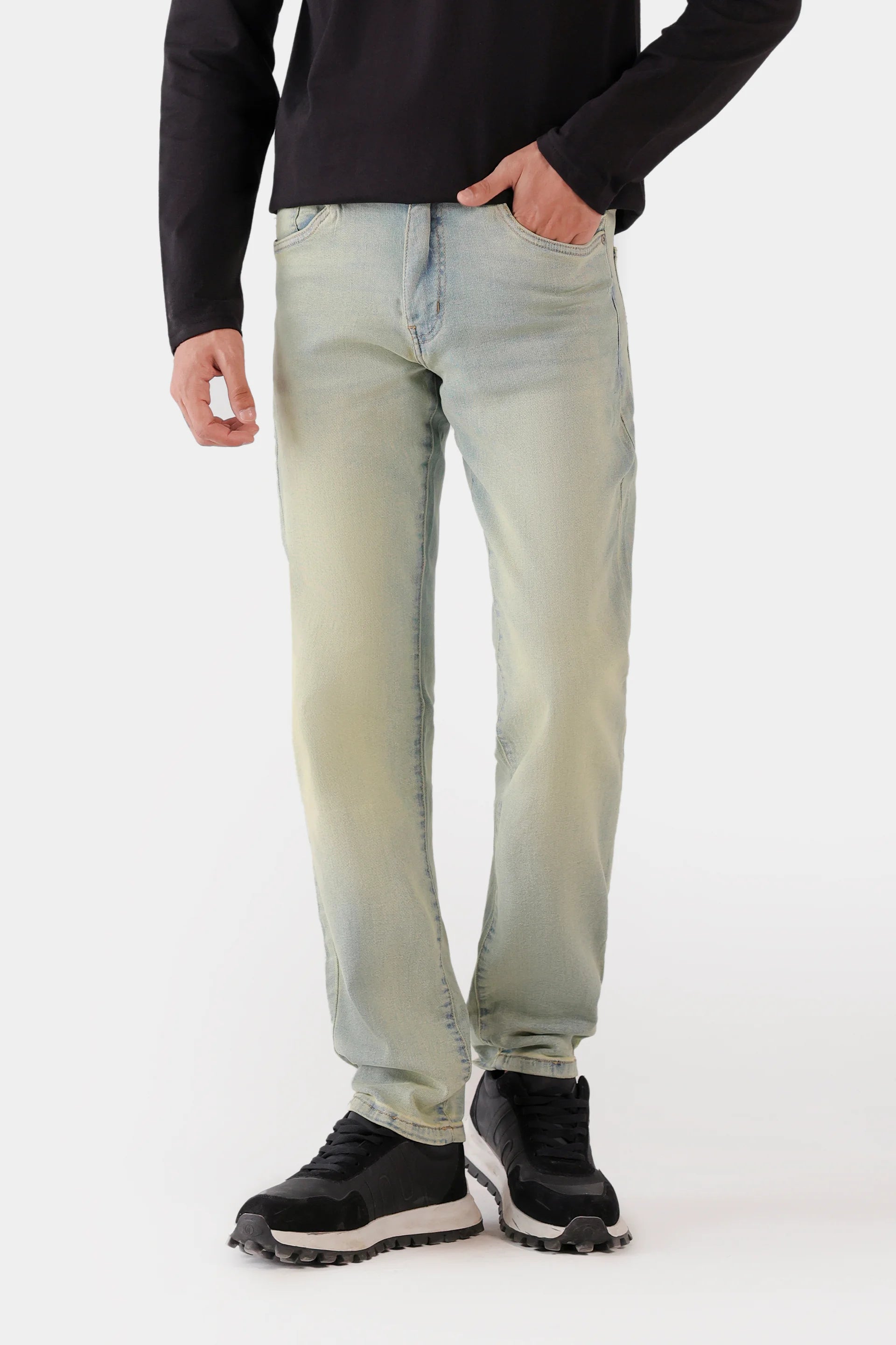 Slim Fit Light Wash Jeans - Cougar Clothing
