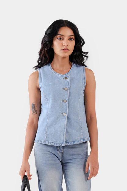 Denim Vest - Cougar Clothing