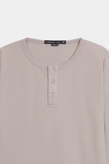 Basic Henley T-Shirt - Cougar Clothing