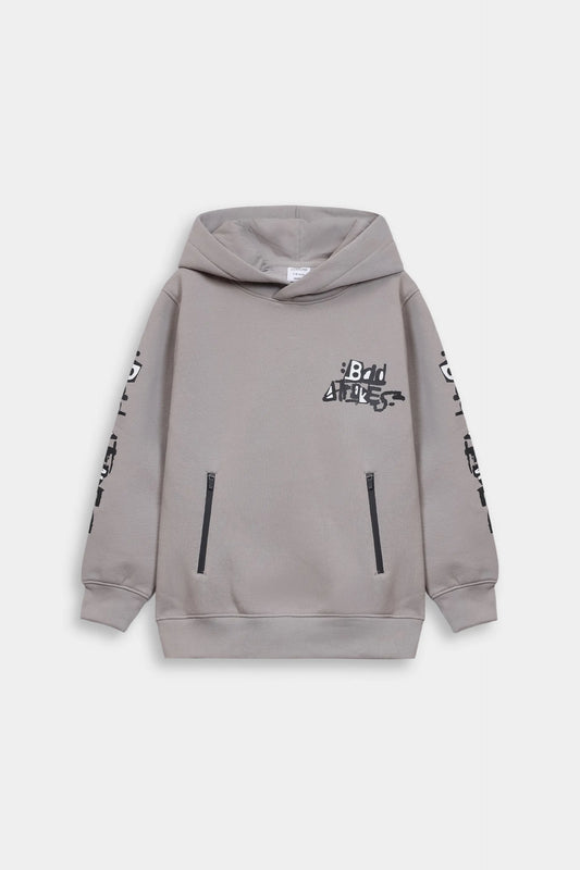 Graphic Hoodie With Zip Pockets - Cougar Clothing