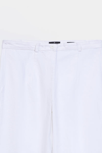 Wide Leg Fit Printed Hem Jeans - Cougar Clothing