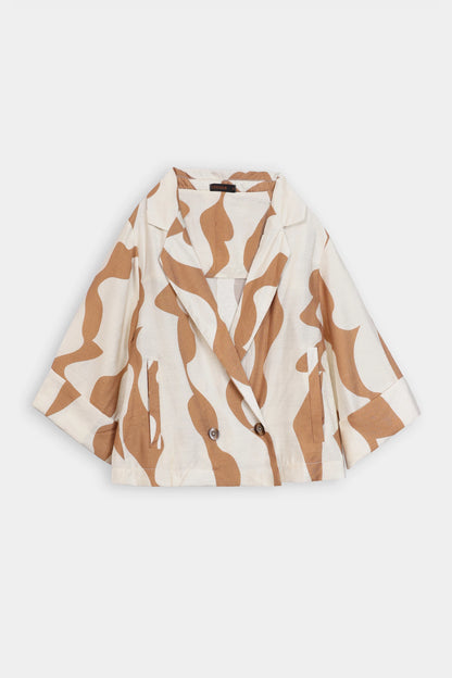 Abstract Printed Blazer