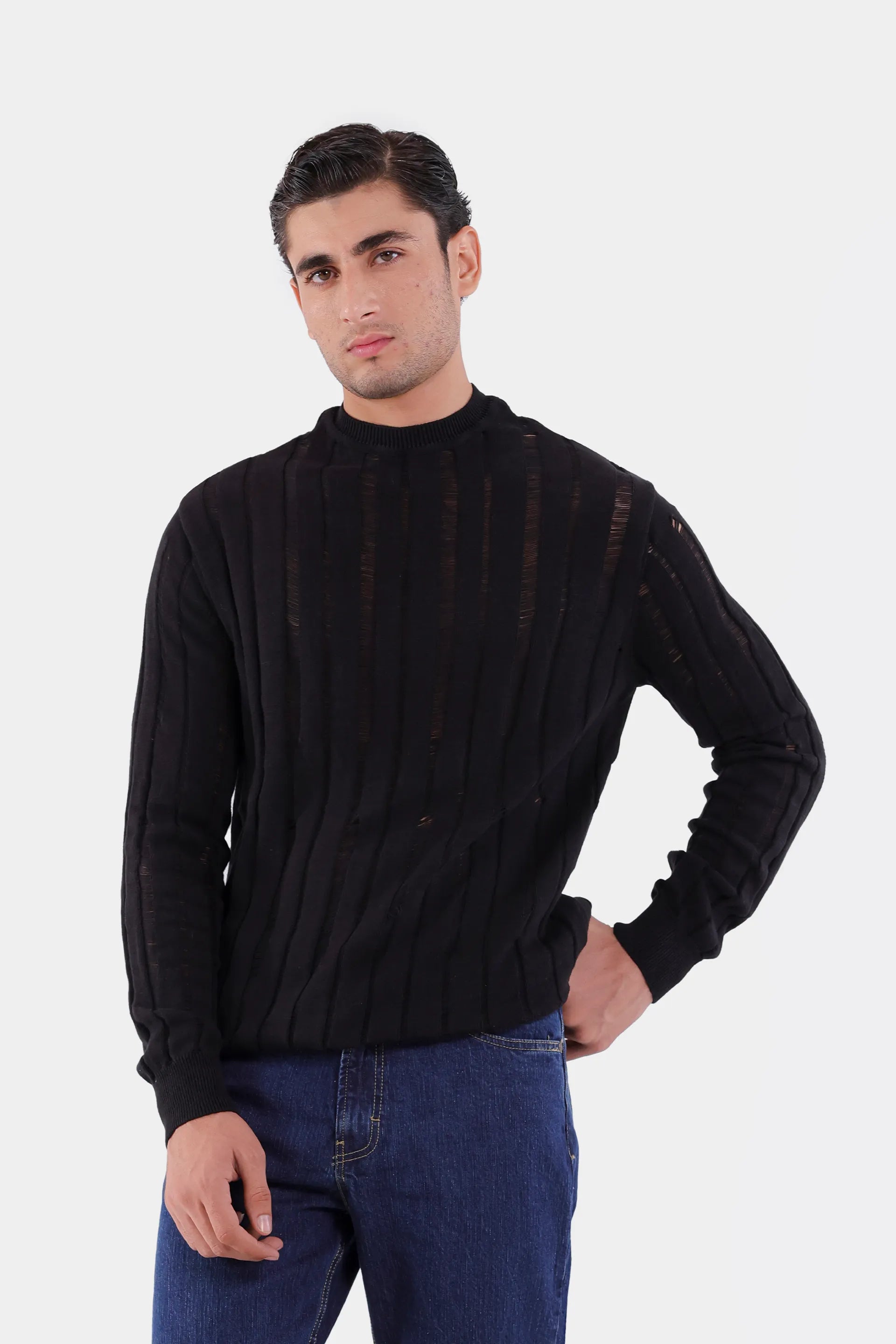 Rib Knit Sweater - Cougar Clothing