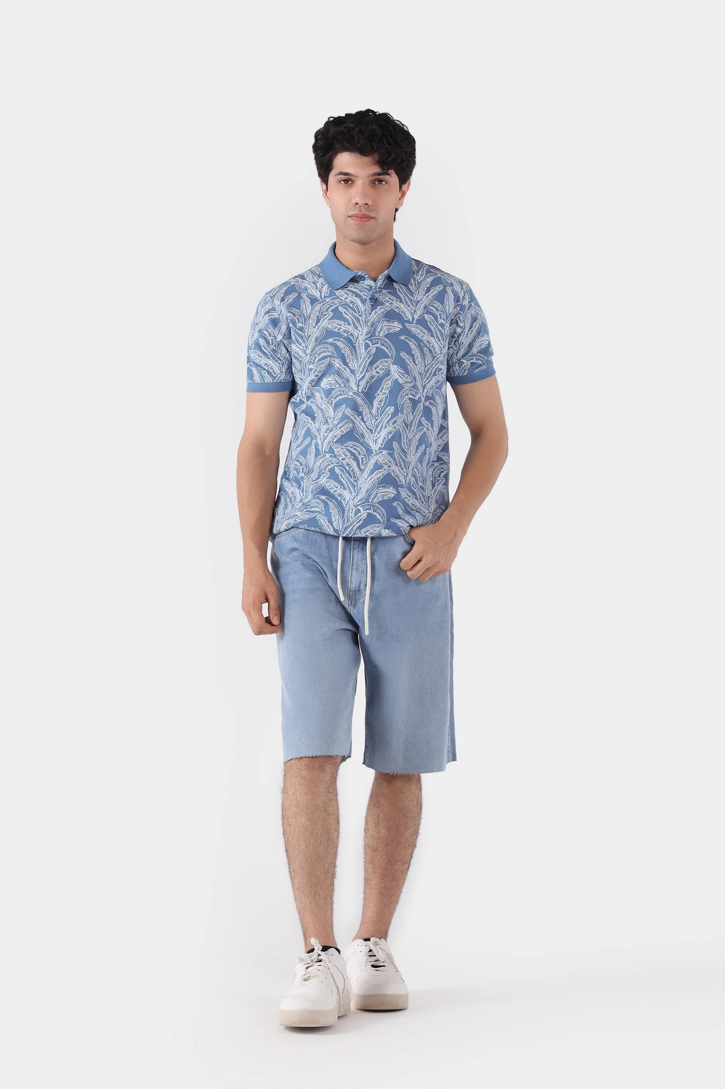 Pique Printed Polo - Cougar Clothing