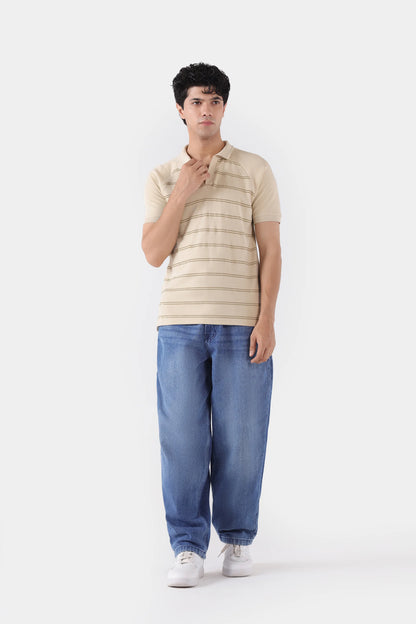 Raglan Striper Polo - Cougar Clothing