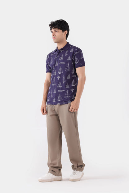 All Over Printed Polo - Cougar Clothing