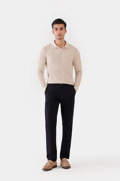Relaxed Textured Chino Pants - Cougar Clothing